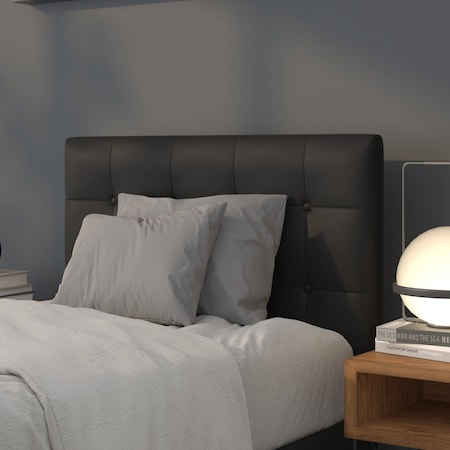 Flash Furniture Headboard, Twin Size, Black Vinyl HG-HB1705-T-BK-GG